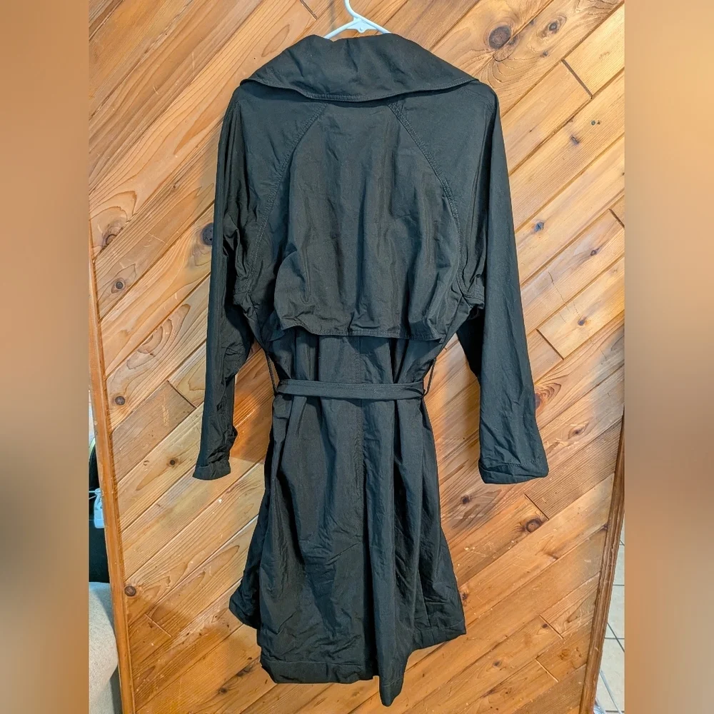Wilfred Women's Black Trench Coat Size Large - Picture 6 of 6
